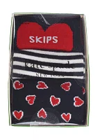 Women's Valentine's Day Printed Crew Socks - 3 Pack