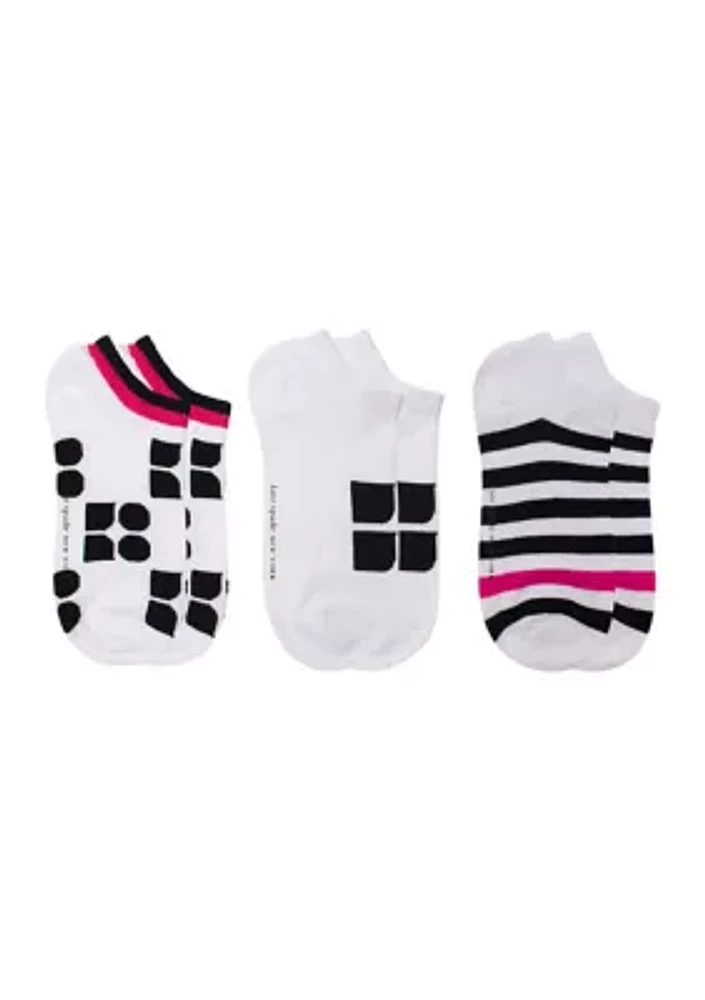 Noel No Show Socks - 3 Pack