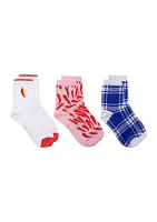 Peppers Shortie Crew Socks - 3 Pack