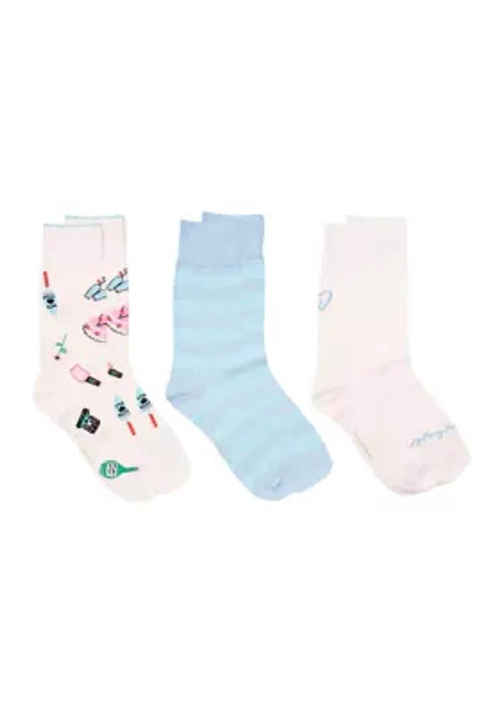 Bridal Crew Socks - 3 Pack