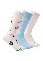 Bridal Crew Socks - 3 Pack