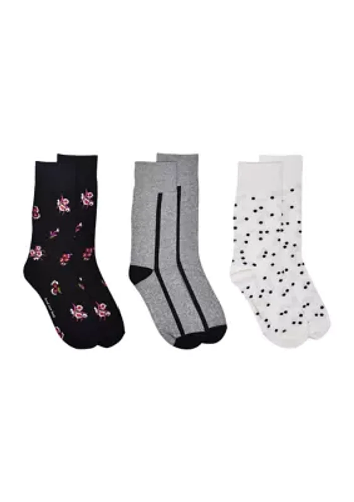 3-Pack of Printed Socks