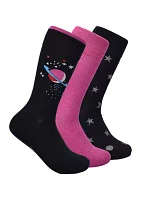 Celestial Printed Crew Socks - 3 Pack