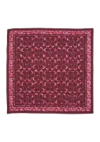 Signature C Rose Meadow Silk Square 