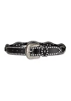 Sam Edelman Women's Studded Western Leather Fashion Belt