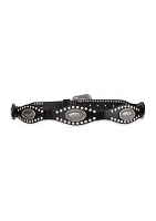 Sam Edelman Women's Studded Western Leather Fashion Belt