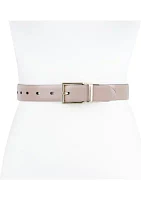 Two-in-One Reversible Harness Buckle Skinny Dress Belt