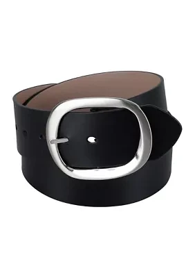 Two One Reversible Centerbar Statement Buckle Belt