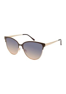 Metal Enamel Cat Eye Sunglasses