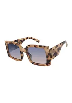 Martha Stewart Square Tapered Tortoiseshell Sunglasses