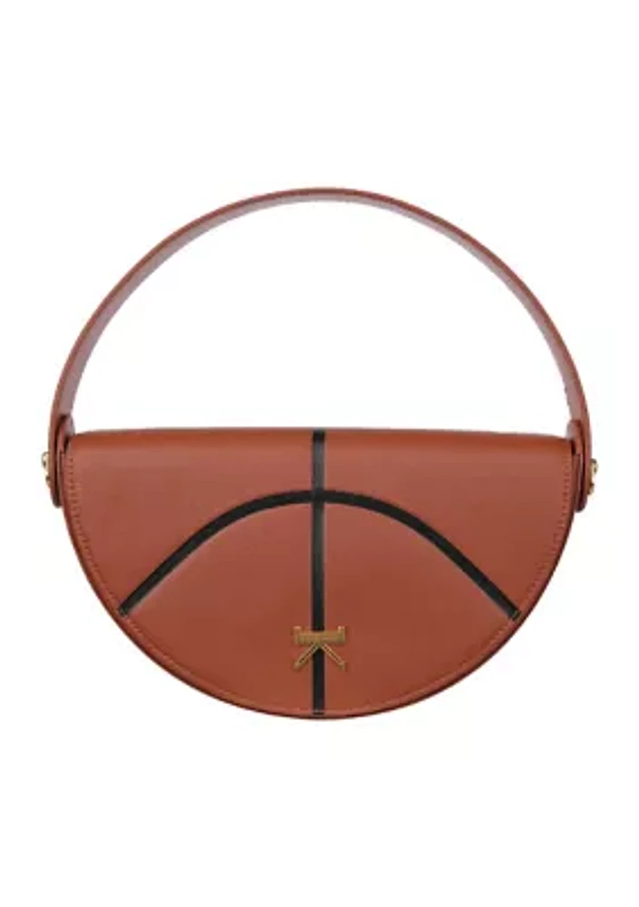 Basketball Half Moon Bag