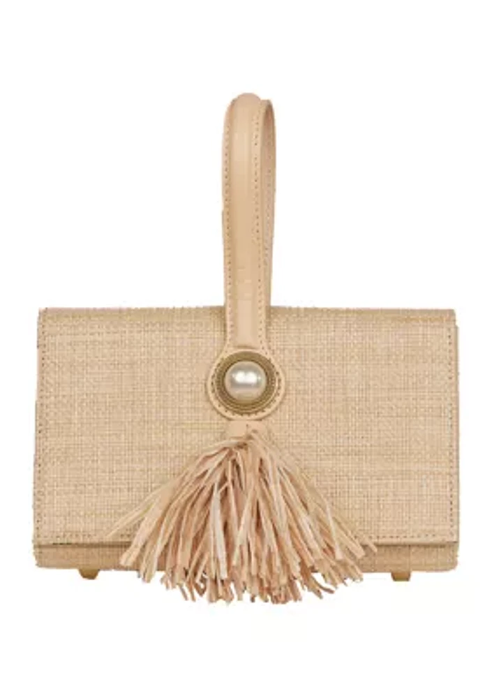 La Lisa Woven Clutch