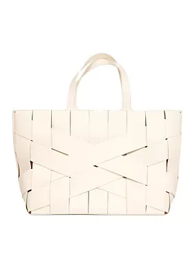 Bouid Woven Leather Medium Tote