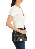 Beatriz Embossed Small Flap Crossbody