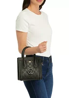 Eva Dollaro Monogram Small Satchel