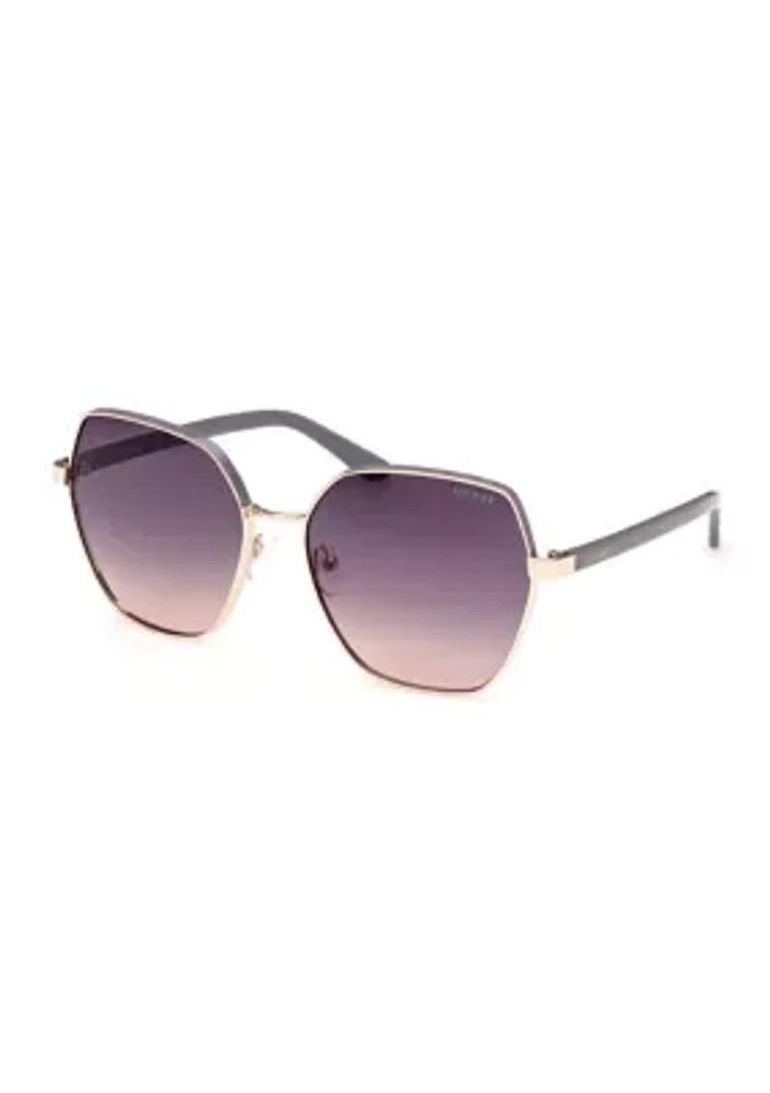 Metal Geometric Sunglasses