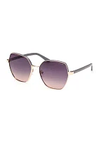 Metal Geometric Sunglasses