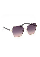 Metal Geometric Sunglasses