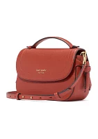 Knott Pebbled Leather Top Crossbody Bag