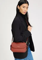 Knott Pebbled Leather Top Crossbody Bag