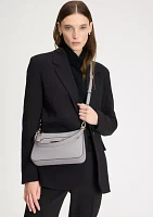 Hudson Pebble Leather Convertible Crossbody Bag