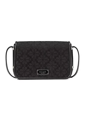 Spade Flower Jacquard Flap Crossbody