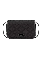 Spade Flower Jacquard Flap Crossbody