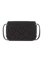 Spade Flower Jacquard Flap Crossbody