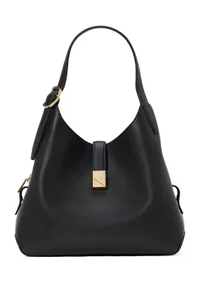 Tribeca Pebbled Leather Medium Crossbody Tote