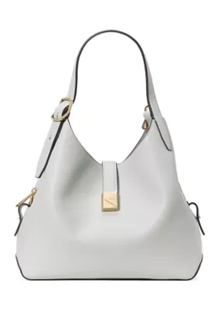 Tribeca Pebbled Leather Medium Crossbody Tote