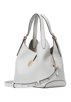 Tribeca Pebbled Leather Medium Crossbody Tote