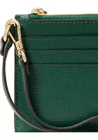 Devin Saffiano Leather Coin Card Case