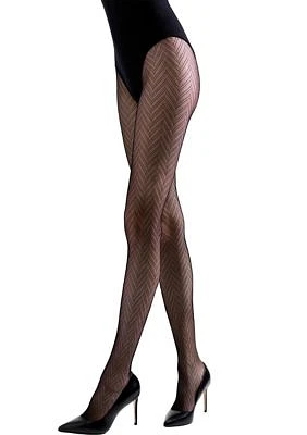 Herringbone Net Tights