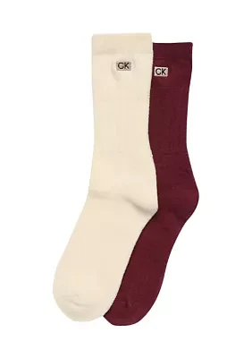 2-Pack of Casual Crew Socks 