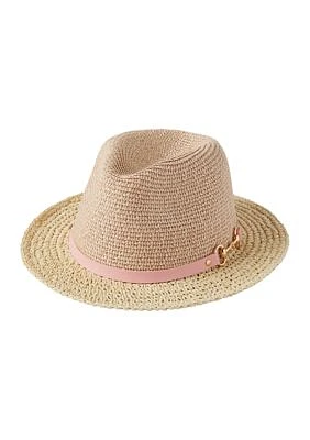 Women's Uptown Chic Straw Fedora