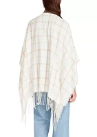 Women's Plaid Pull Through Ruana 