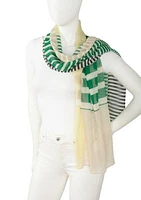 Blocked Stripe Oblong Scarf