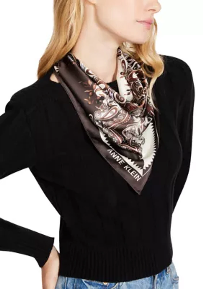 Mirror Paisley Square Scarf