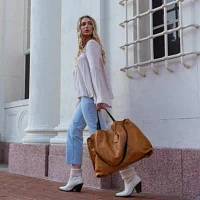 Forest Island Leather Tote