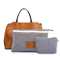 Forest Island Leather Tote