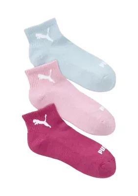 Quarter Half Terry Socks - 3 Pack