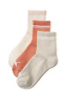 3-Pack of Low-Cut Crew Socks