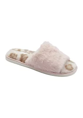 Open Toe Fur Slippers