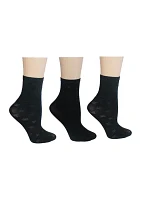 Nylon Logo Anklet Socks - 3 Pack