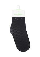 3 Pack Jacquard Openwork Anklet Socks