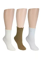 Waffle Midi Boot Socks - 3 Pack