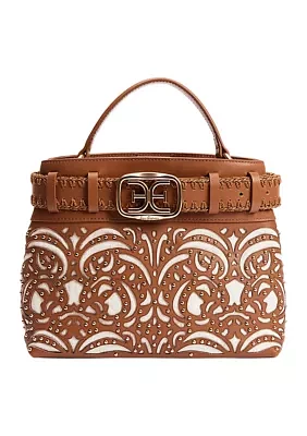 Willette Floral Dye Cut Satchel