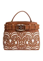Willette Floral Dye Cut Satchel