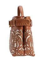 Willette Floral Dye Cut Satchel