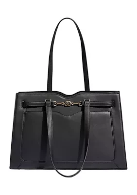 Loraine Leather Box Tote Bag